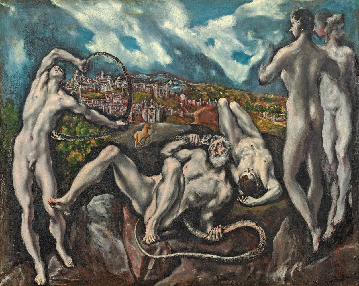 Laocoon, ca. 1610-14 (olie på lærred) af El Greco