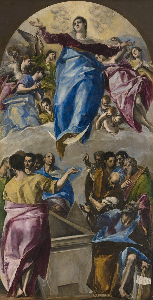 Jomfruens antagelse af El Greco