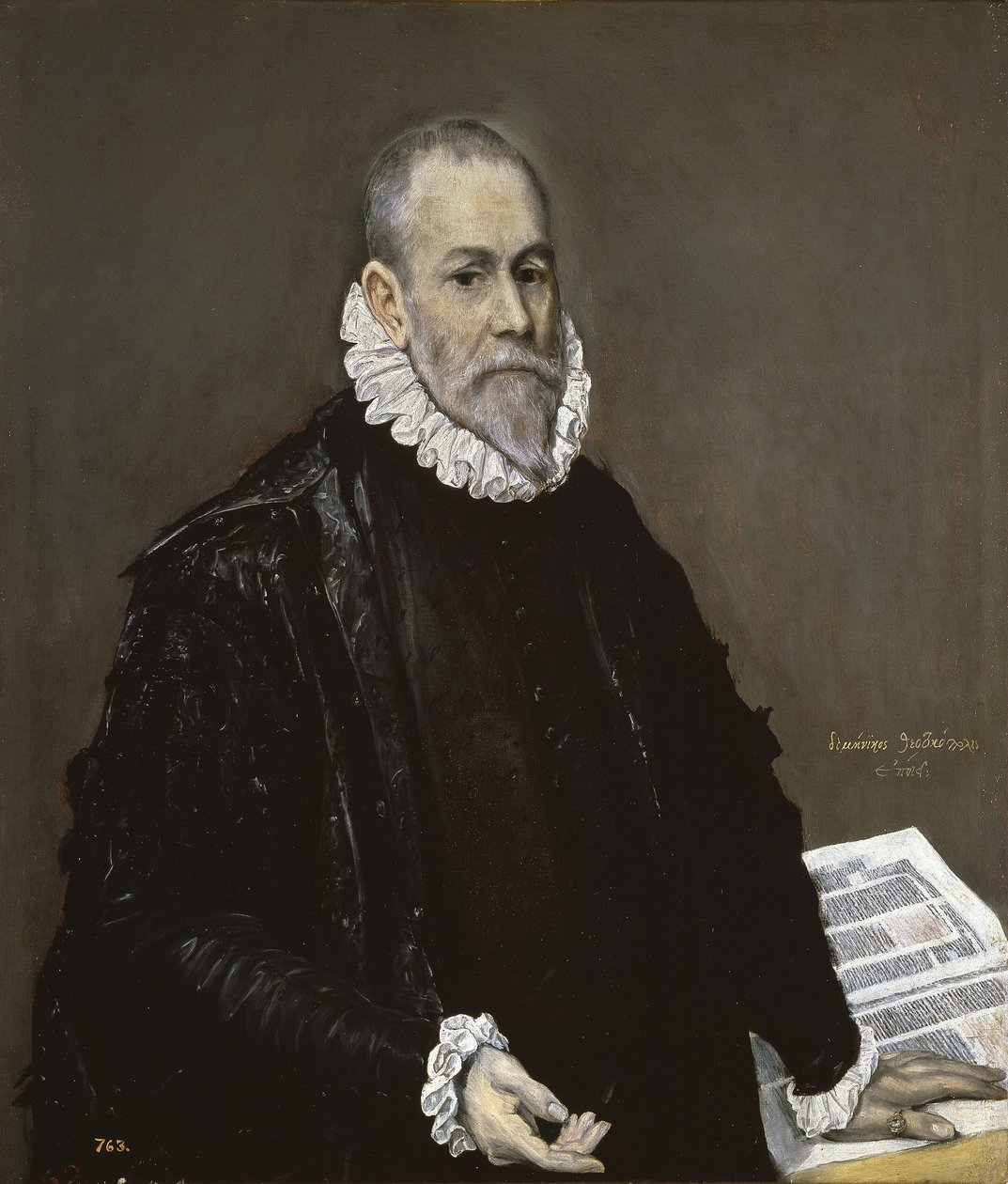 Portræt af en læge, 1582-1585 af El Greco