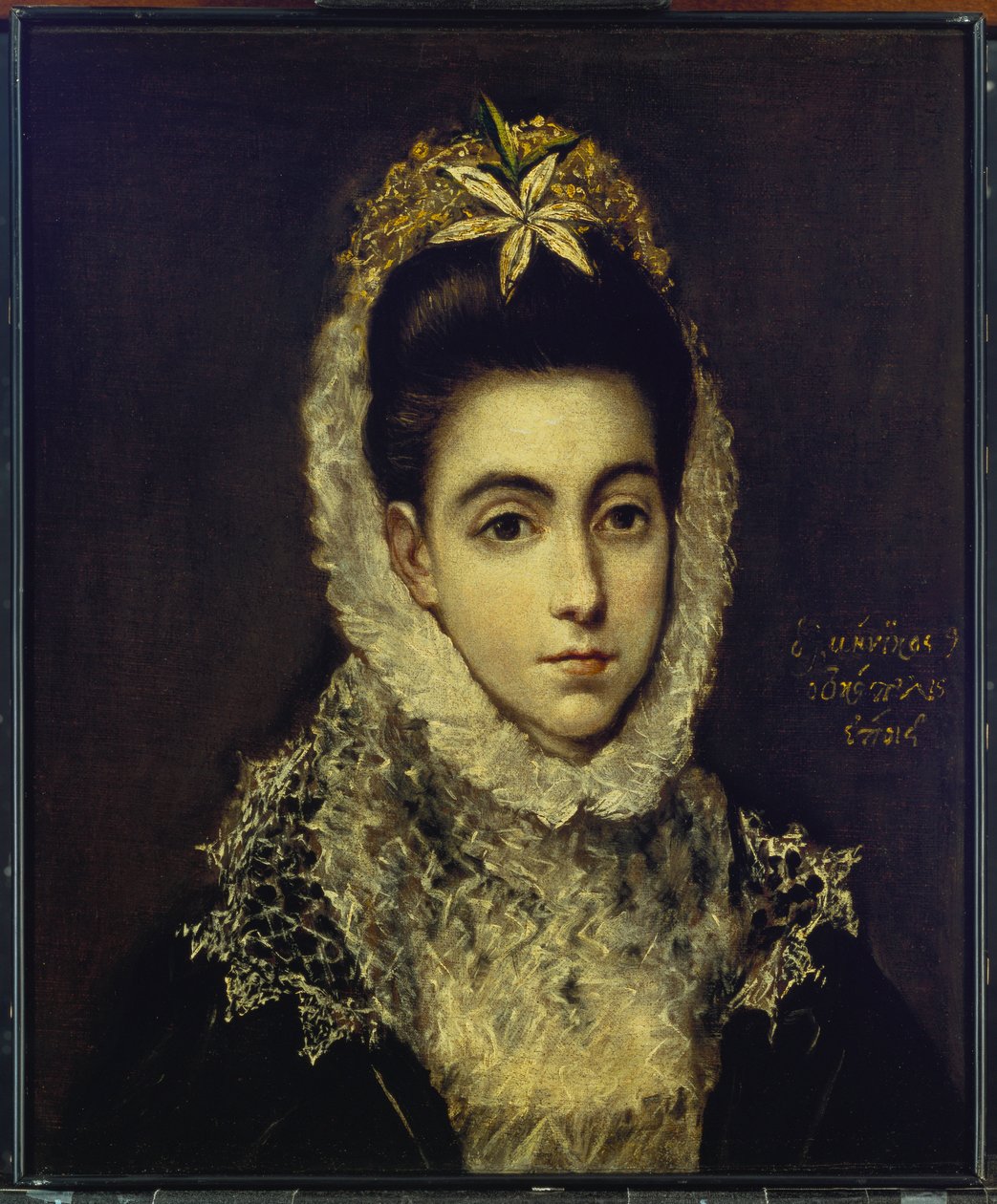 Portræt af en ung dame af El Greco
