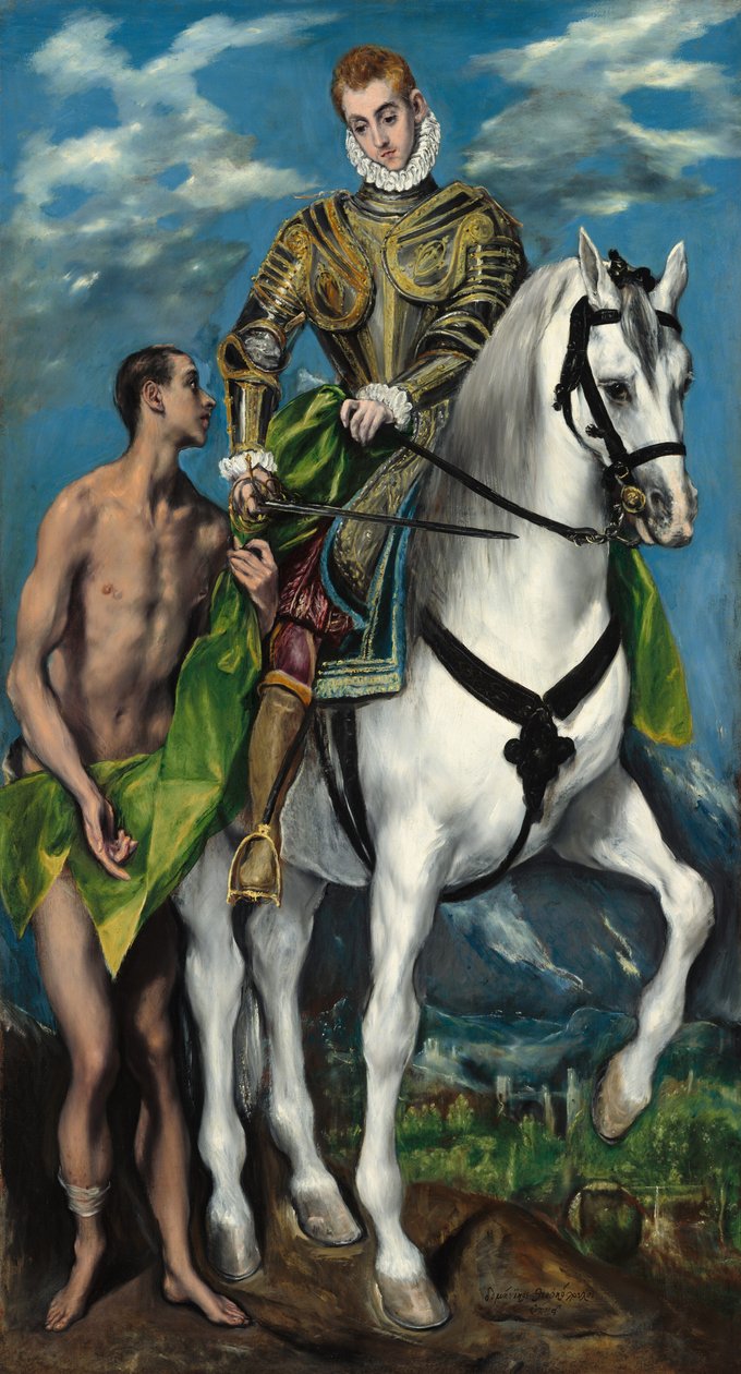 Sankt Martin og tiggeren, 15971599. af El Greco