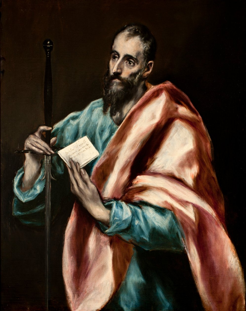 Spansk: San Pablo Apóstol Apostel Sankt Paul af El Greco