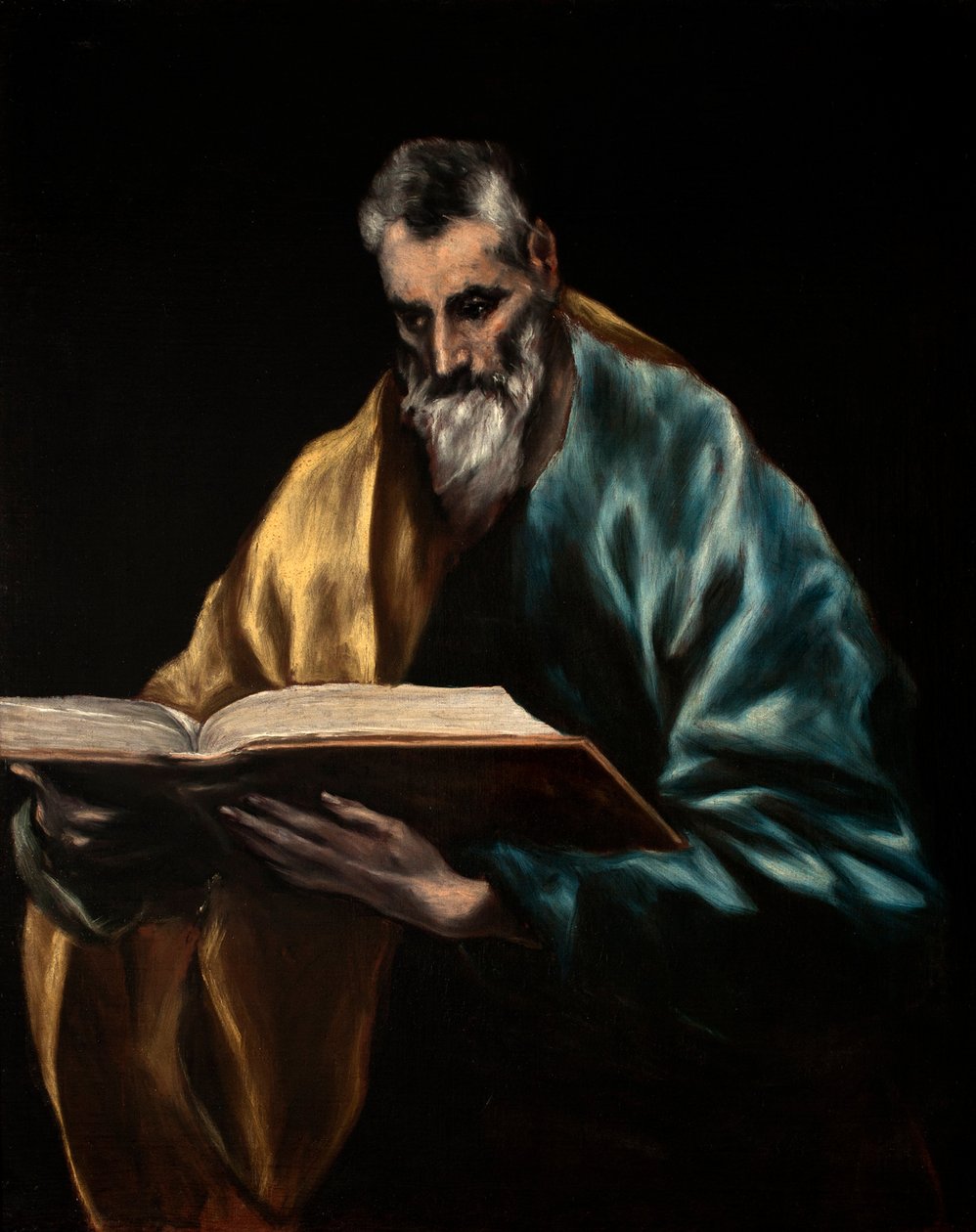 Spansk: Simón el Zelote Apostel Sankt Simon af El Greco