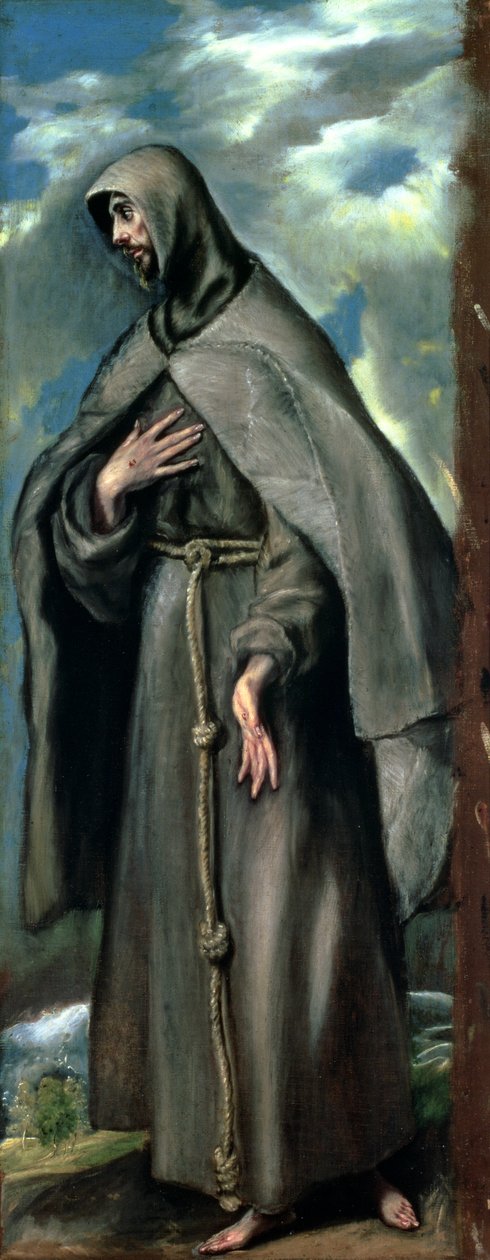 Sankt Frans af Assisi (ca. 1182-1220) af El Greco