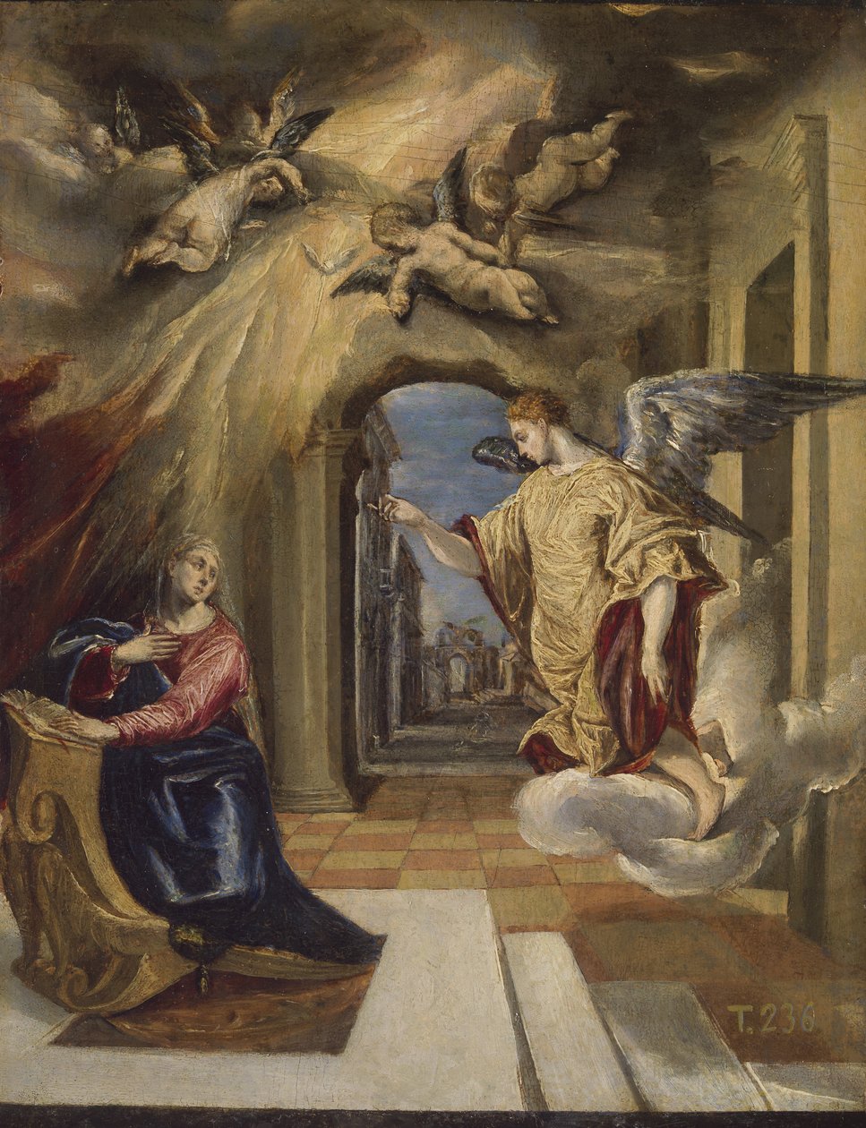 Bebudelsen, 1570-1572 af El Greco