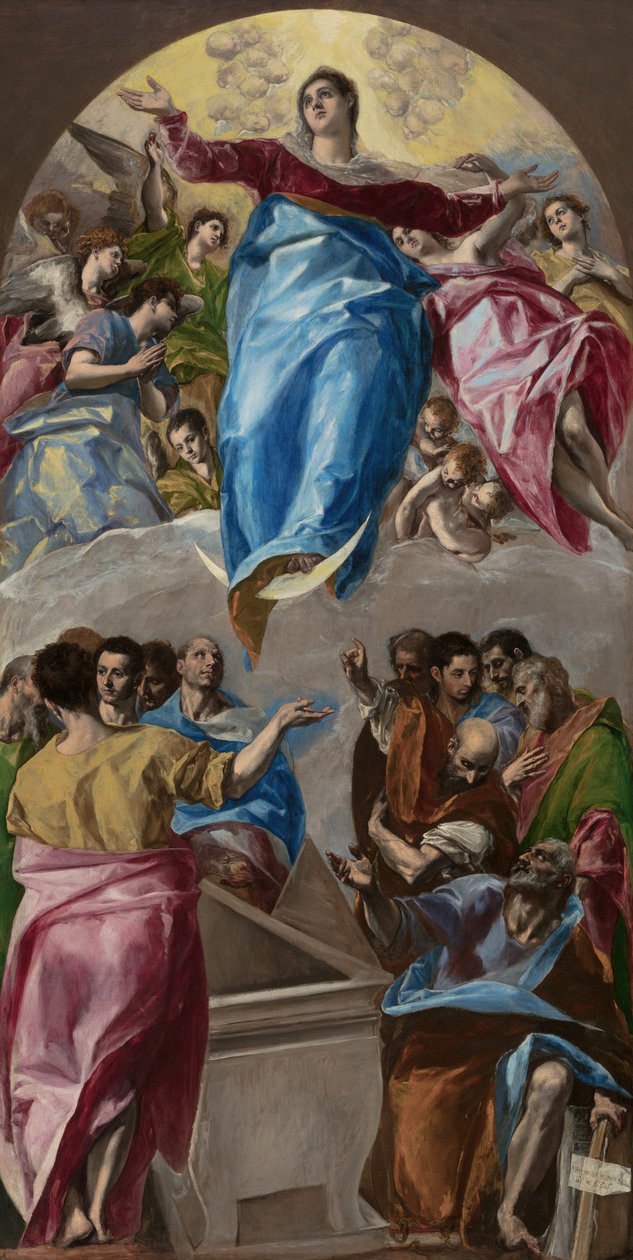 Jomfruens himmelfart, 1577-79. af El Greco