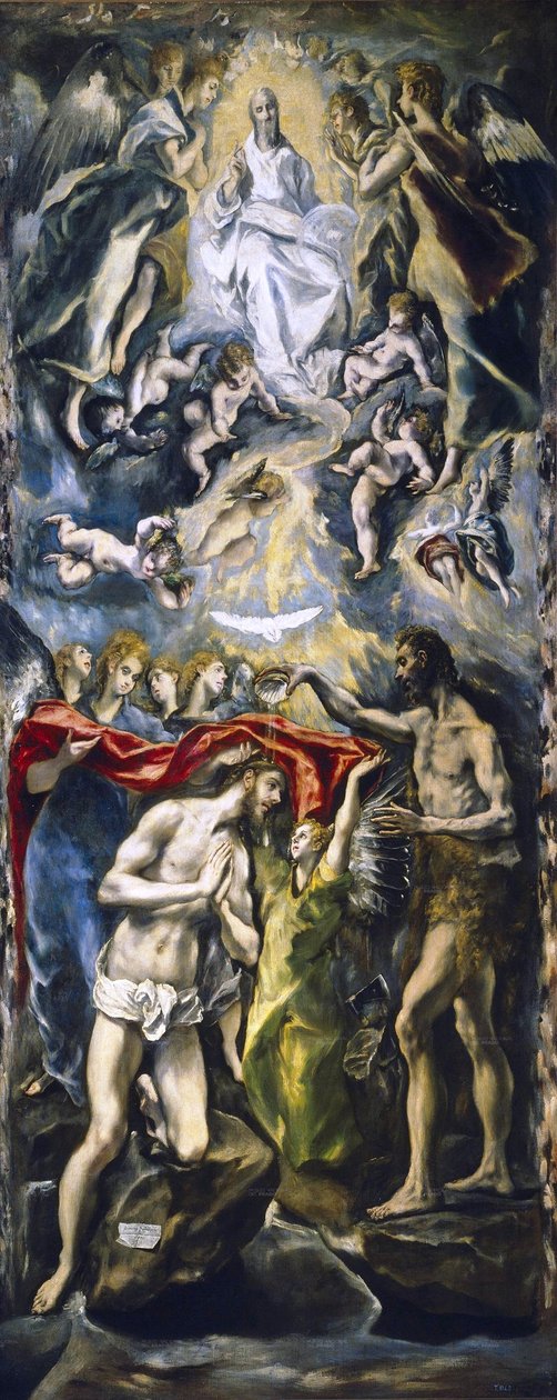 Kristi dåb af El Greco