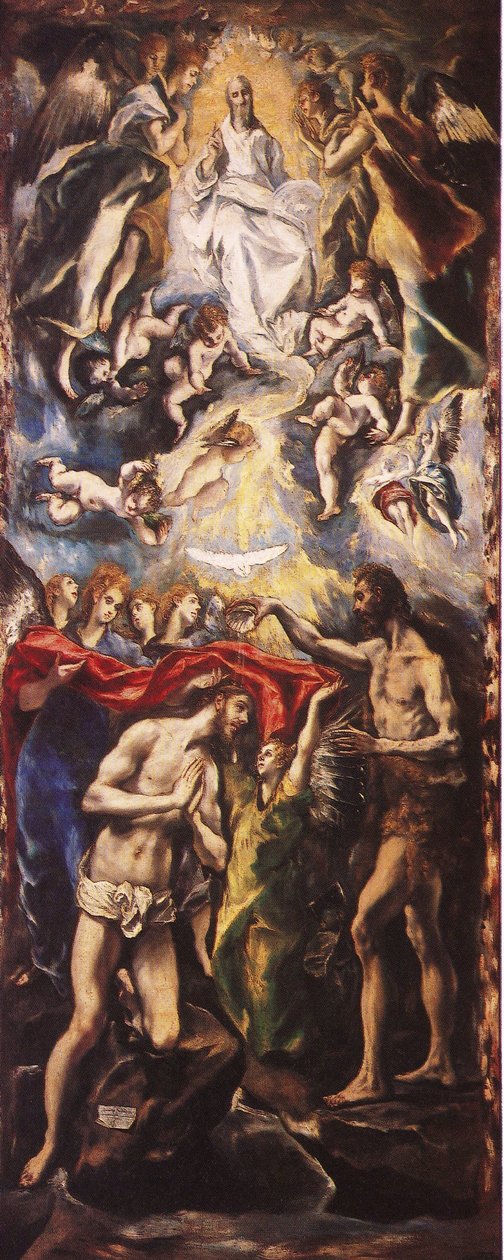 Kristi dåb af El Greco