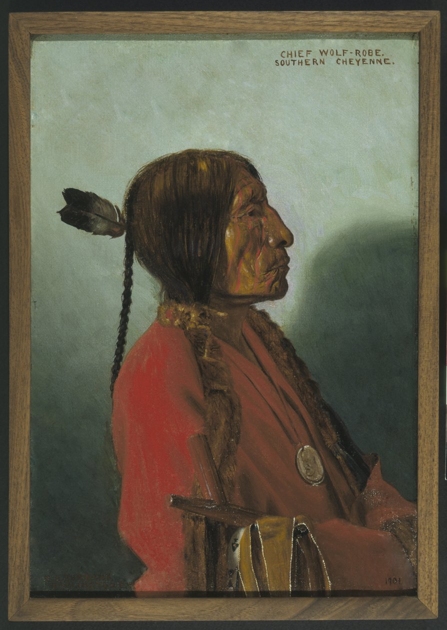 Chief Wolf-Robe af Elbridge Ayer Burbank