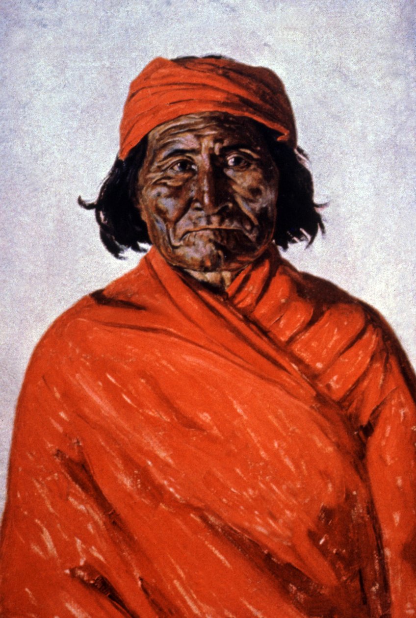 Geronimo, ca. 1900 (illustration) af Elbridge Ayer Burbank