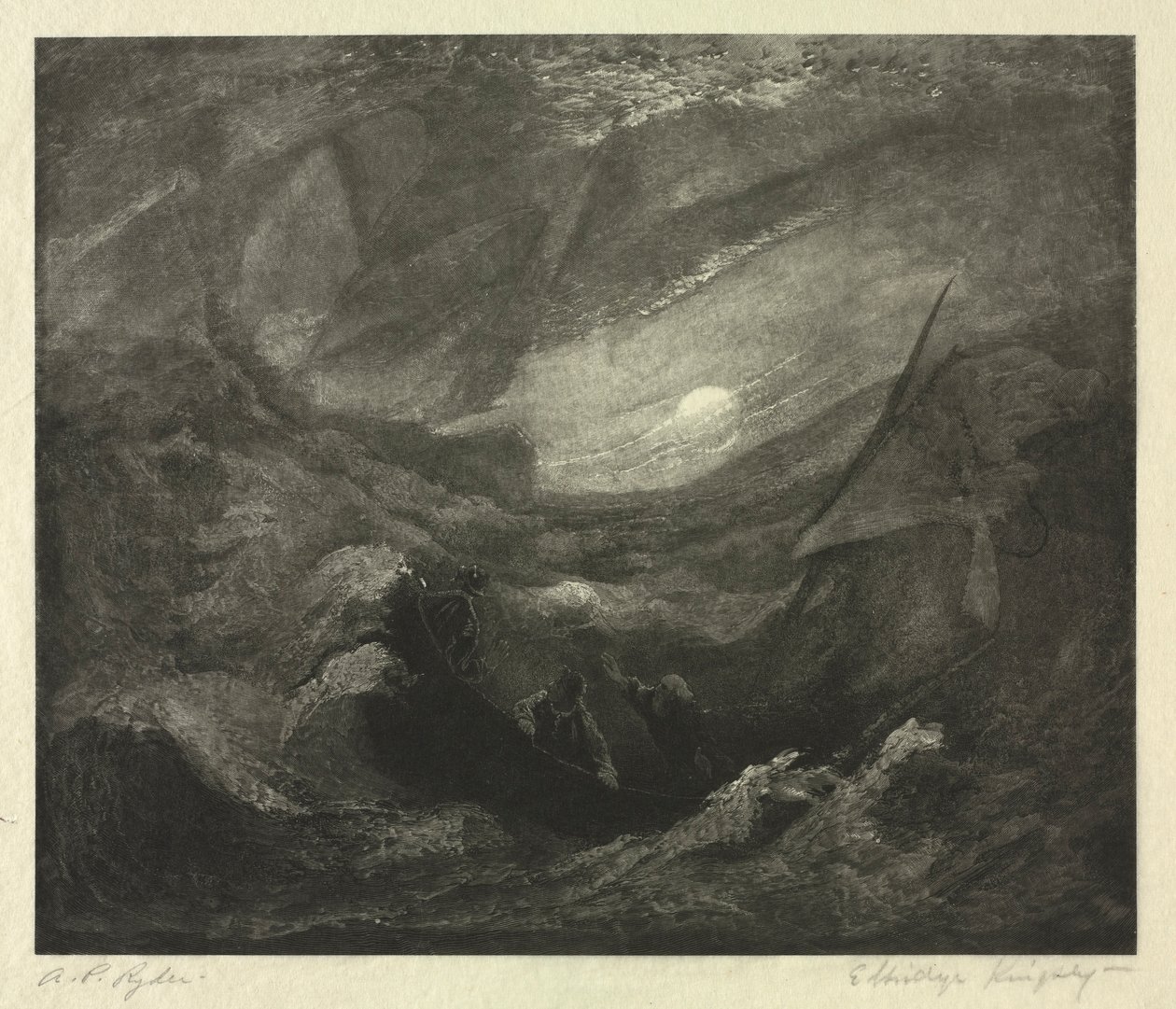 Den flyvende hollænder, 1887. af Elbridge Kingsley