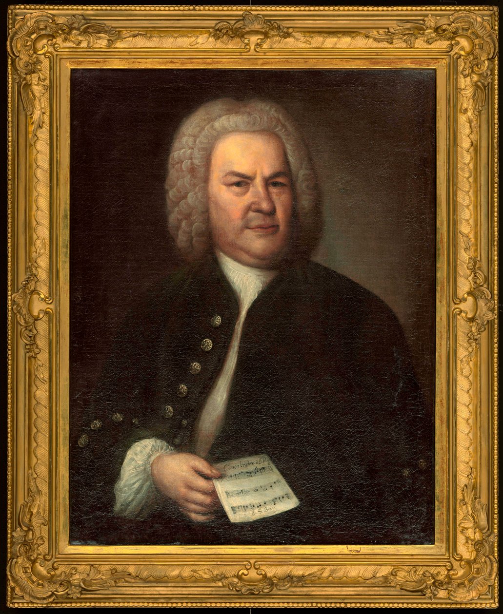 Portræt af Johann Sebastian Bach af Elias Gottleib Haussmann