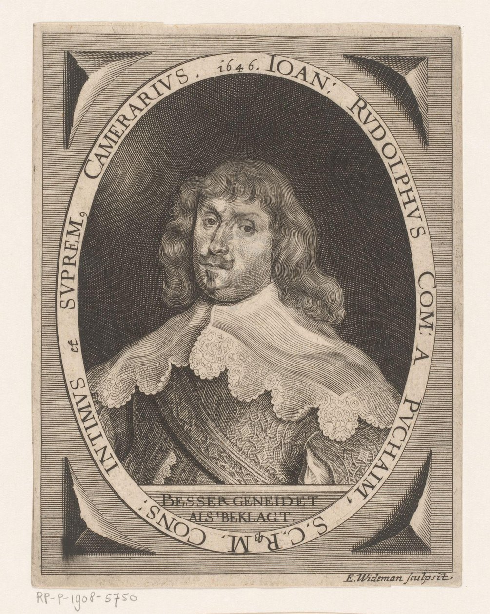 Portræt af Johann Rudolph von Puchaim af Elias Widemann