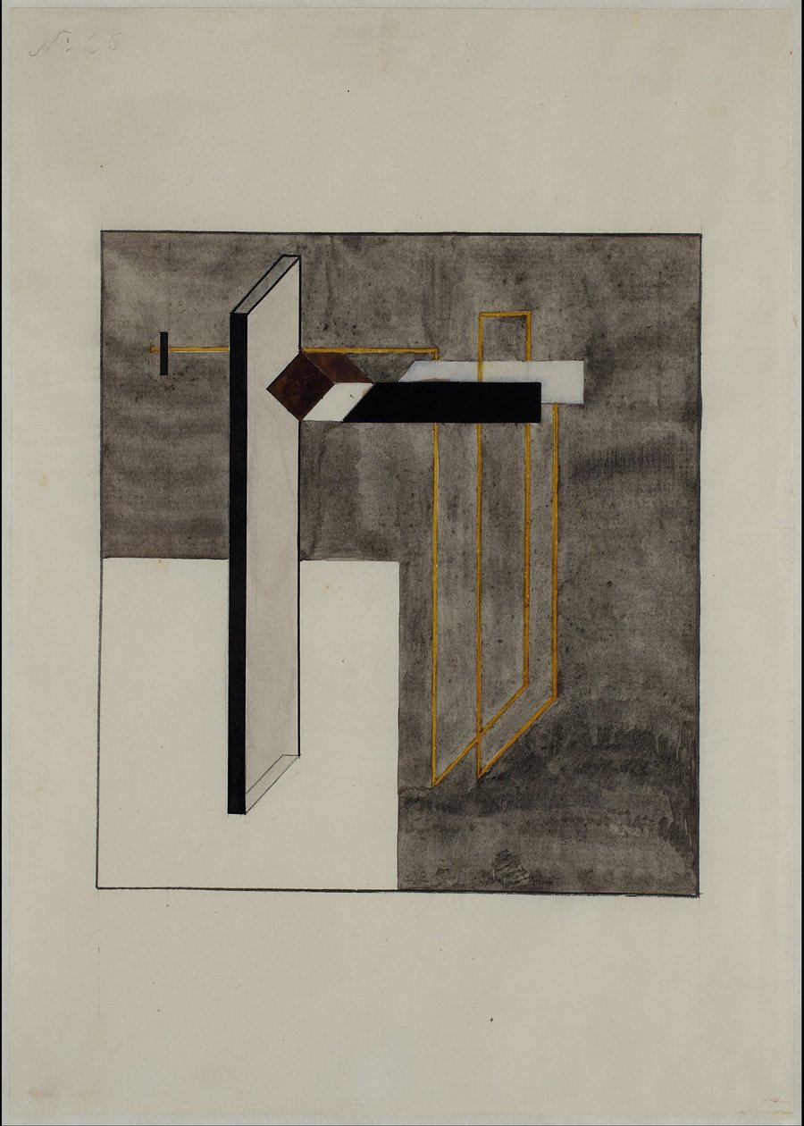 Proun 4B af Eliezer Markowich Lissitzky