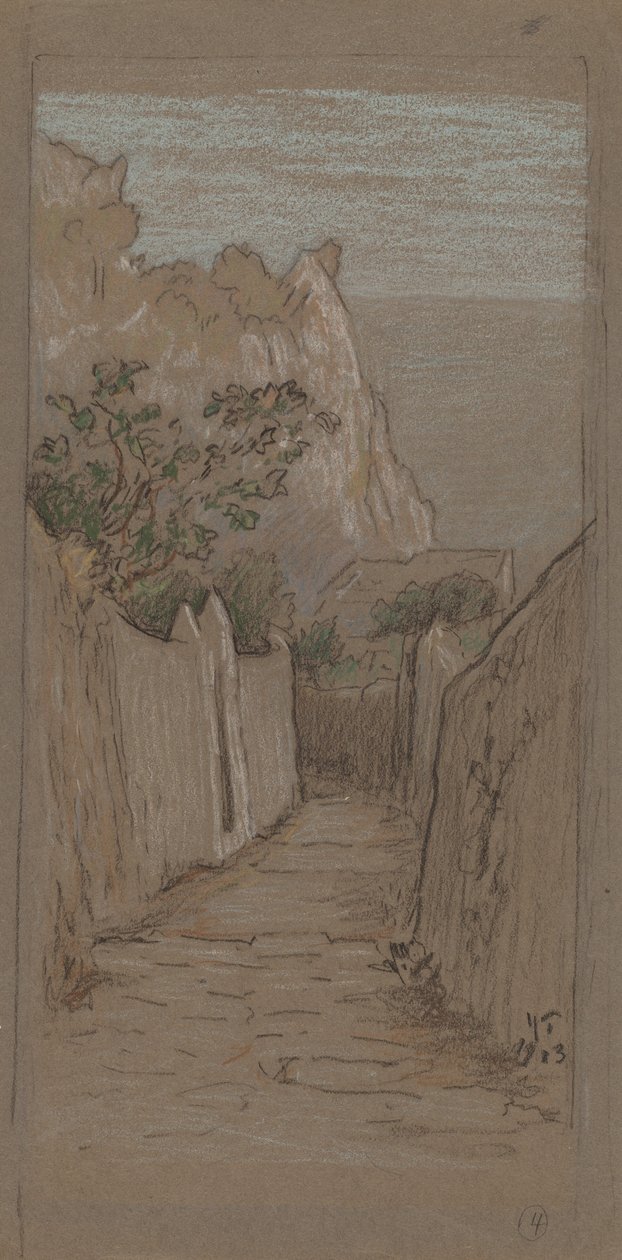 Capri, 1913. af Elihu Vedder