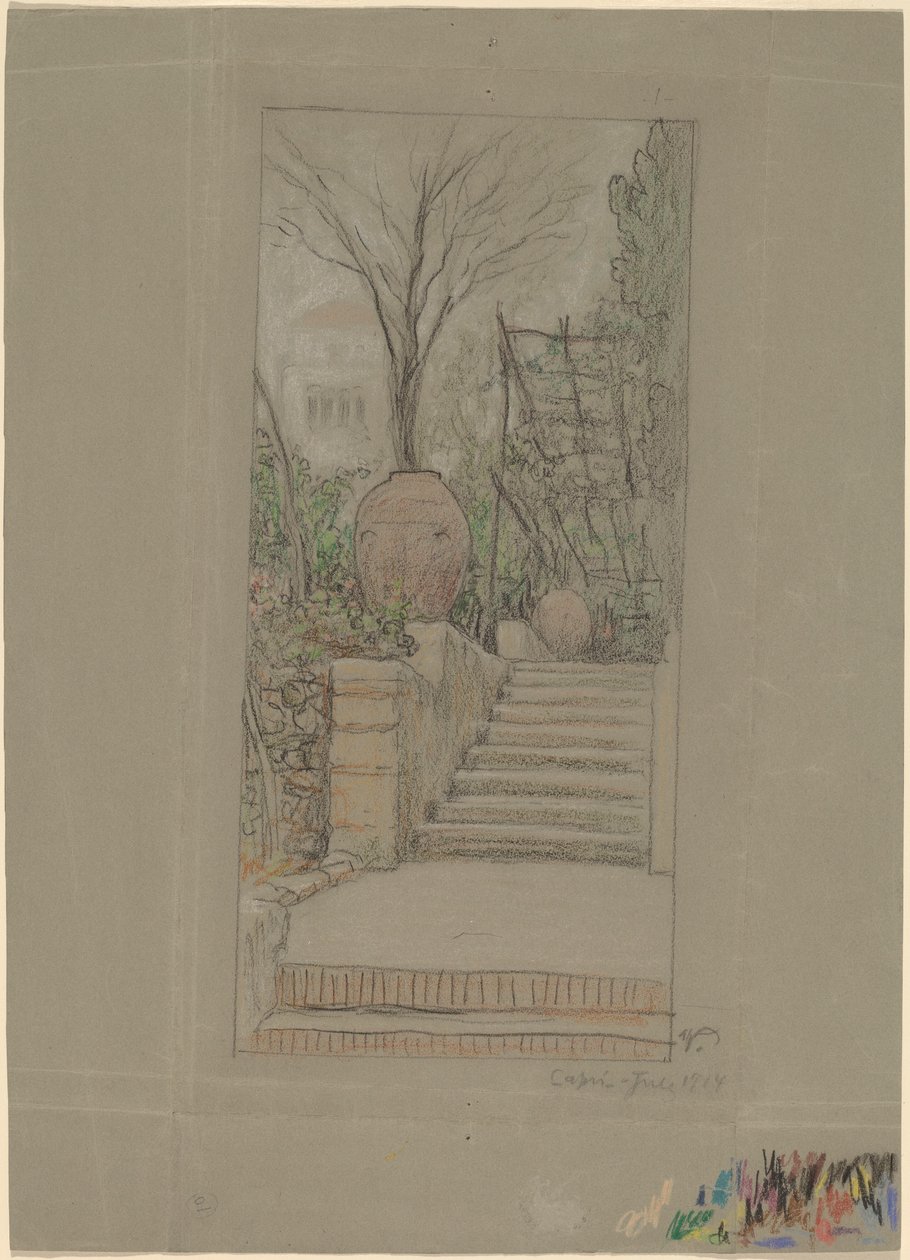 Capri, 1914. af Elihu Vedder