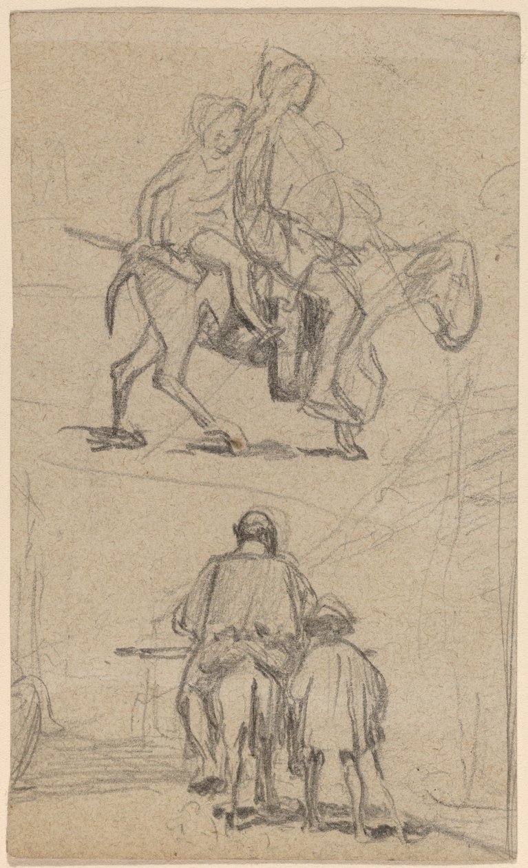 Far, søn og æsel af Elihu Vedder
