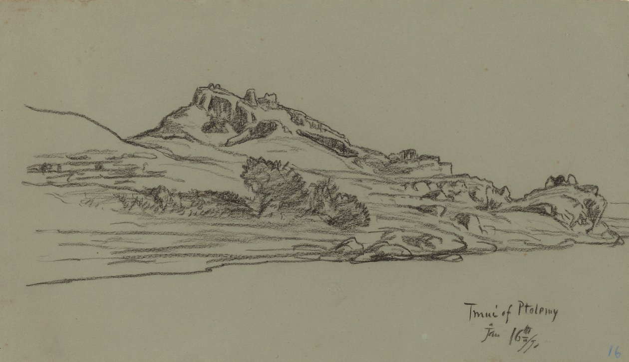 Nile Journey, Tmui af Ptolemæus, 1890. af Elihu Vedder