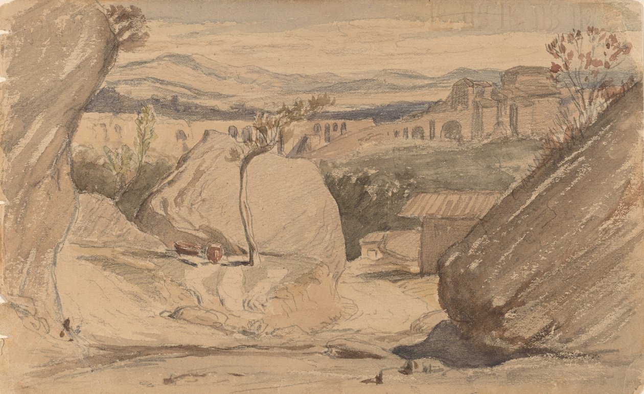 steder, c. 1887. af Elihu Vedder