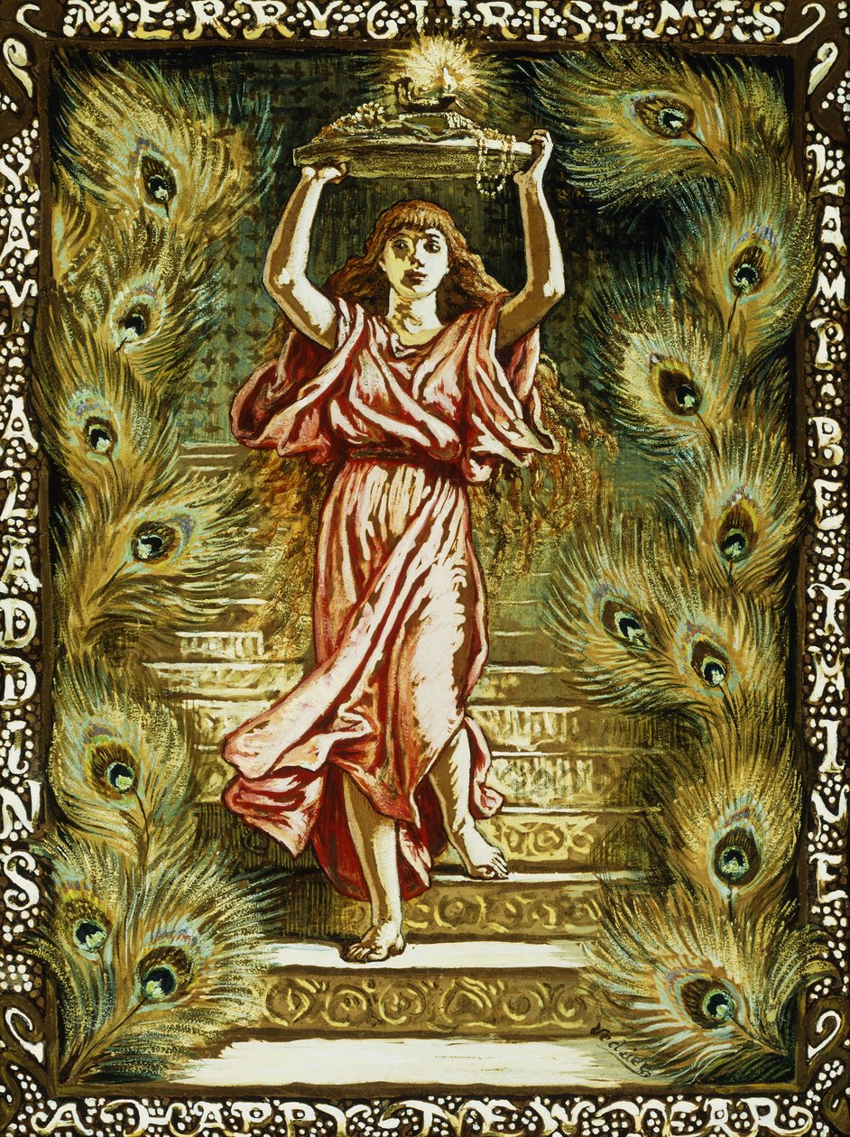 Prang design til jul, af Elihu Vedder