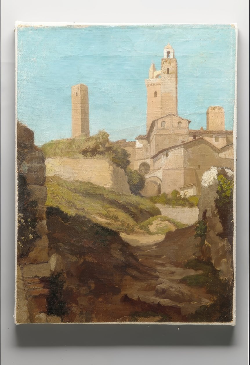Sankt Gimignano af Elihu Vedder