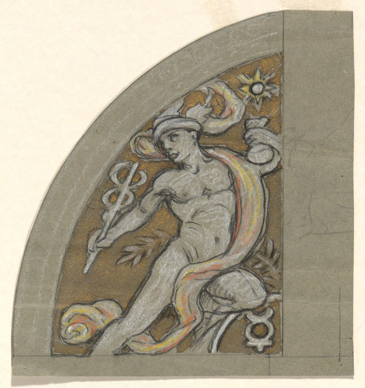 Undersøgelse for Merkur af Elihu Vedder