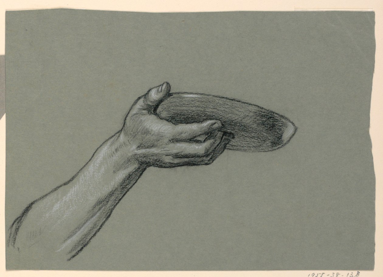 Studie af arm af Elihu Vedder
