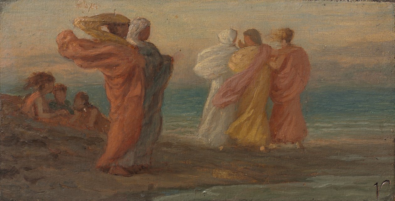 Musikfesten, ca. 1875. af Elihu Vedder