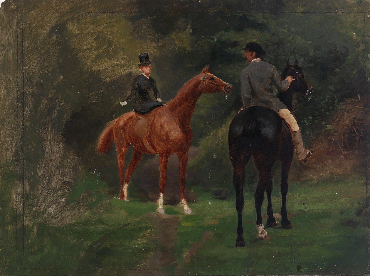 Figurer på hesteryg af Eliphalet Fraser Andrews