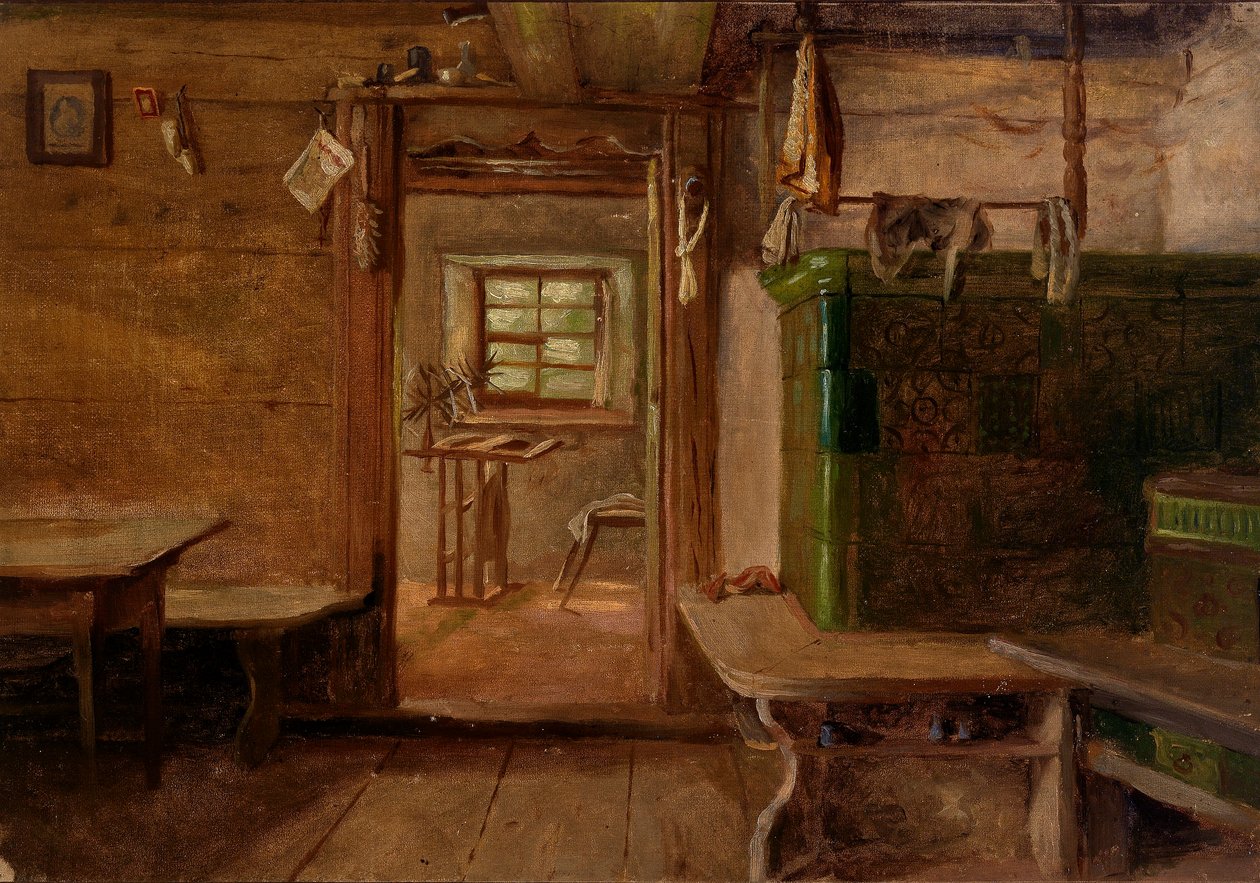 Interiør af et hus af Eliphalet Fraser Andrews