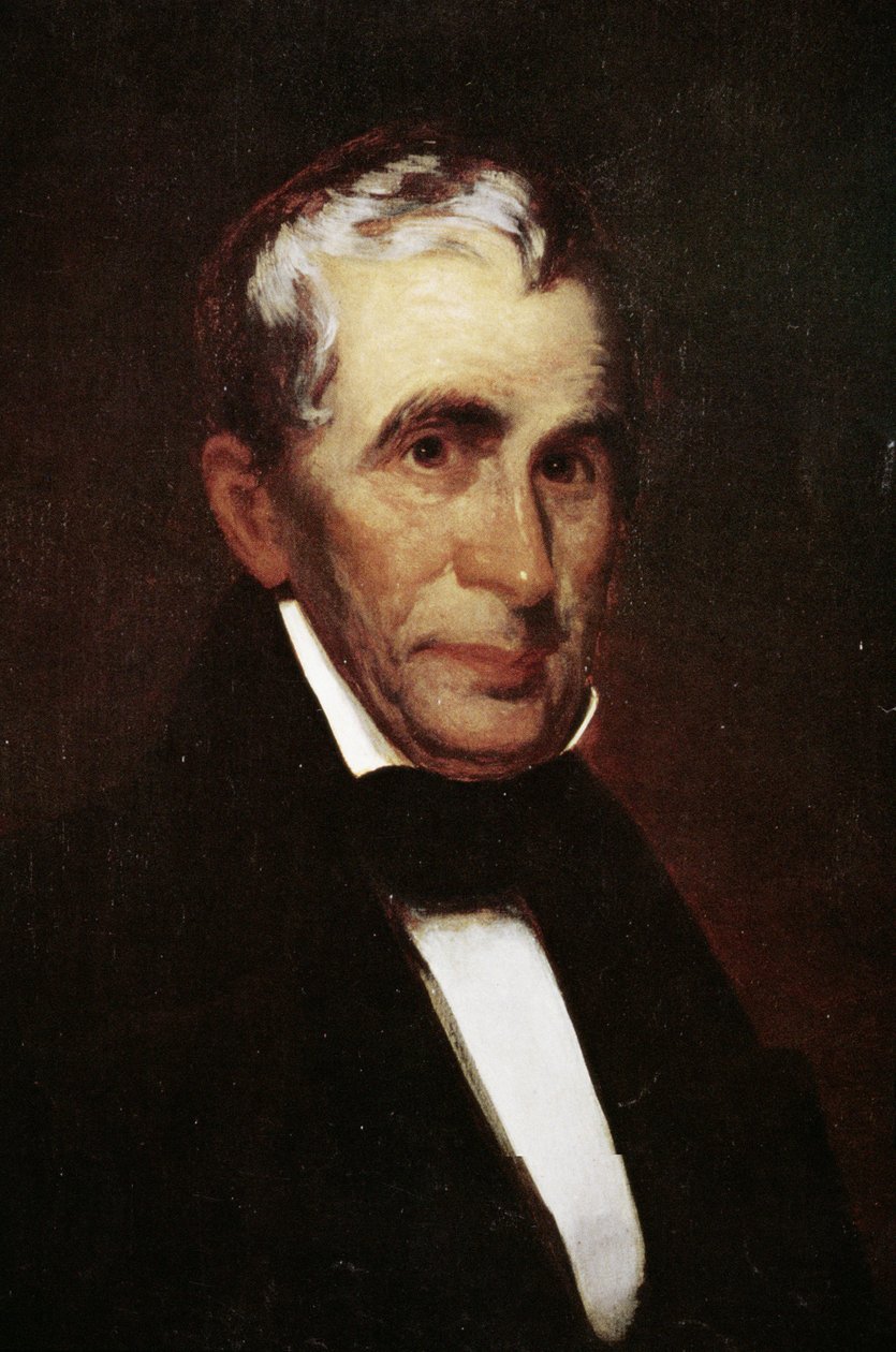 William Henry Harrison (1773-1841) (farve litho) af Eliphalet Frazer Andrews