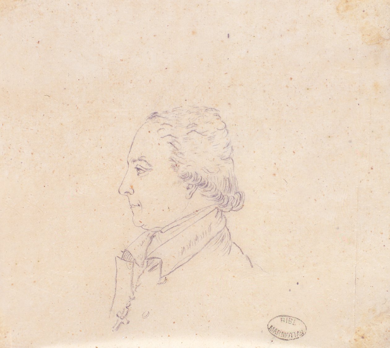 Tegning af en prælat af Elisa Bonaparte