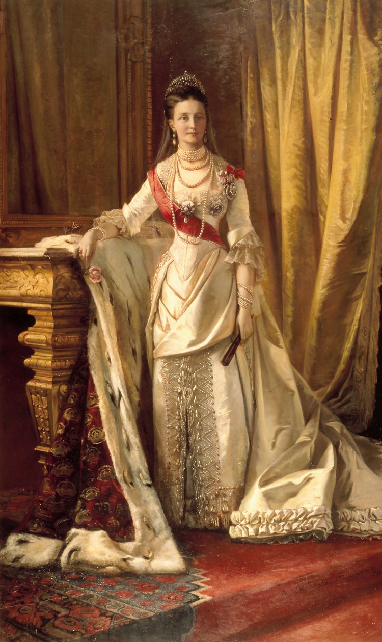 Portræt af Louise af Hesse-Kassel af Elisabeth Jerichau Baumann