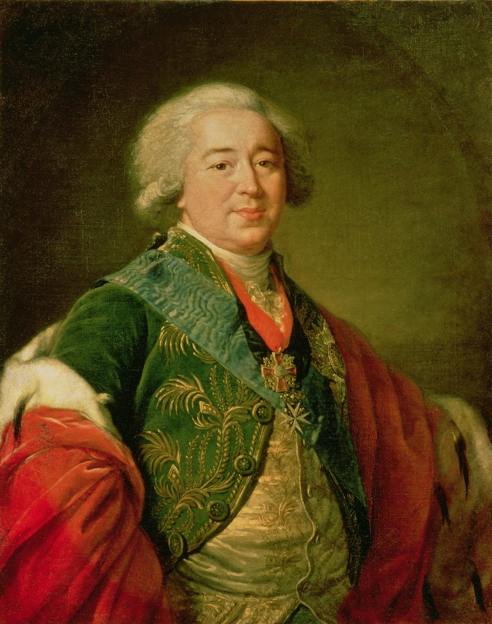 Portræt af prins Alexander Borisovich Kurakin (1752-1818), 1797 af Elisabeth Louise Vigee Lebrun