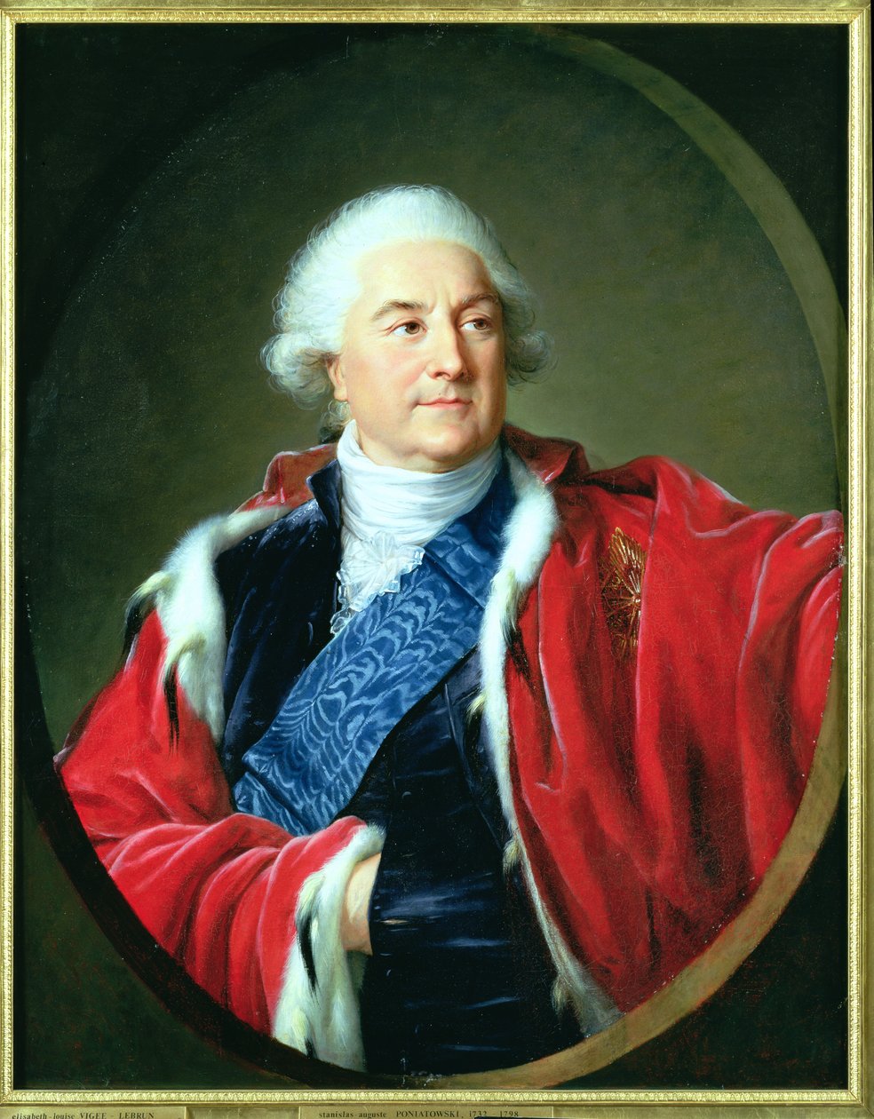 Portræt af Stanislas II Augustus (1732-98), 1797 af Elisabeth Louise Vigee Lebrun