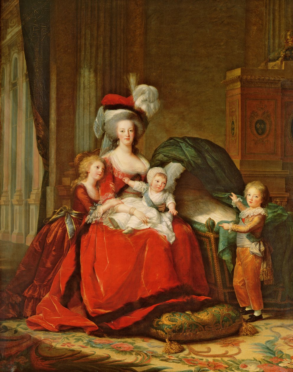 Marie-Antoinette (1755-93) og hendes børn af Elisabeth Louise Vigee Lebrun