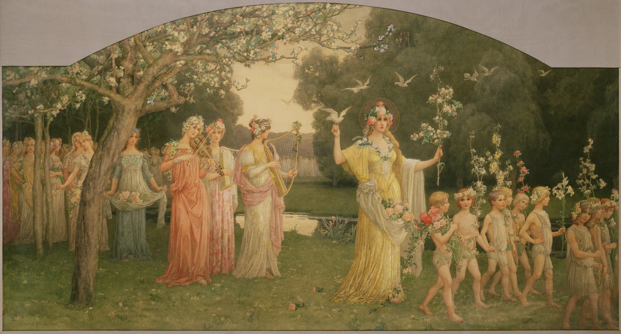 Floraens procession af Elisabeth Sonrel