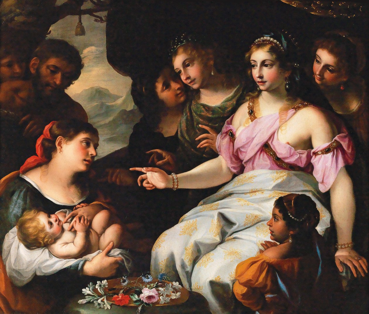 Fundet af Moses. af Elisabetta Sirani