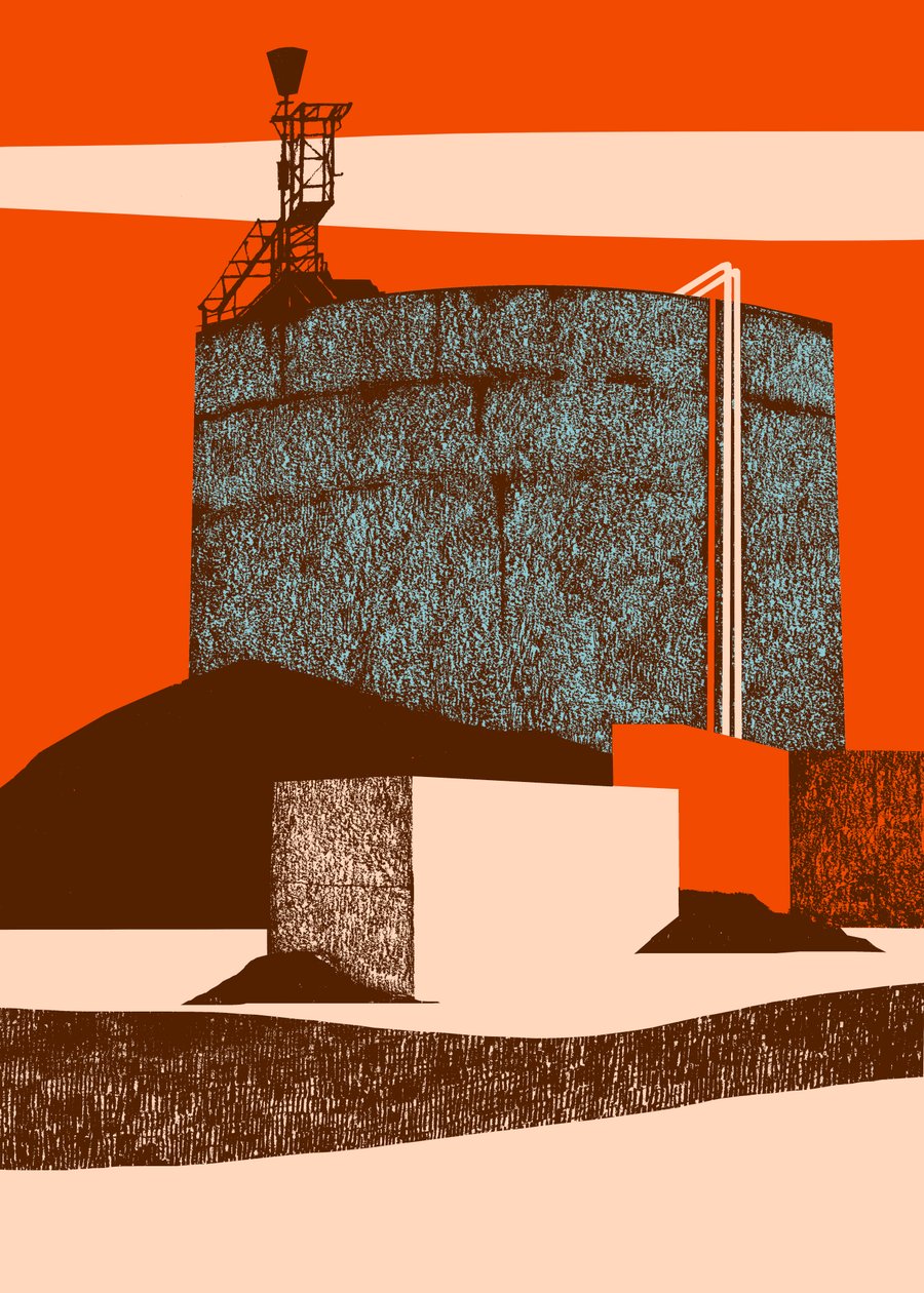 Container, 2014 (screenprint) af Eliza Southwood
