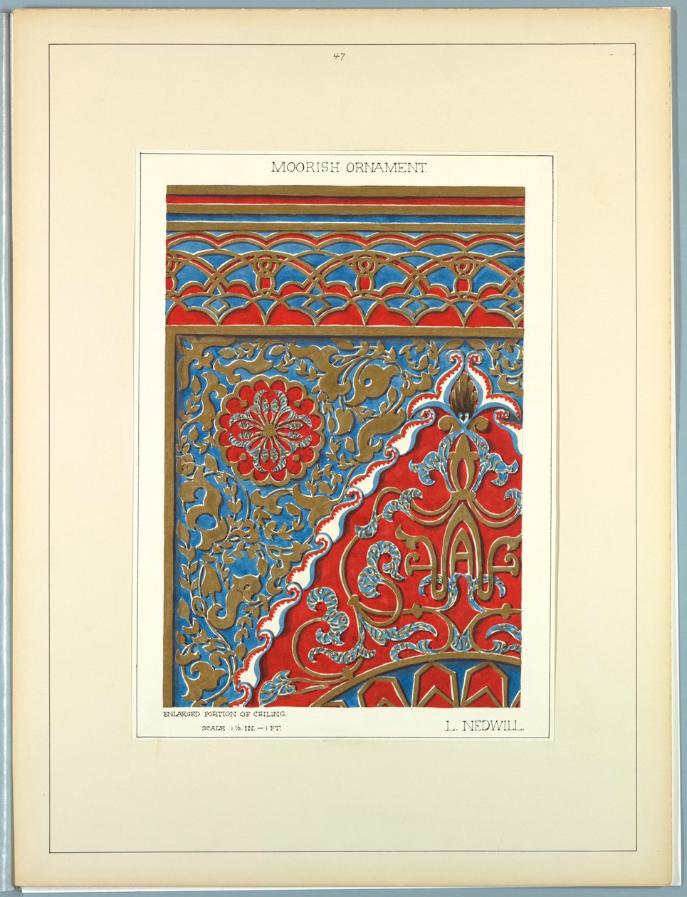 Historisk ornament, ca. 1900 af Elizabeth A. Nedwill