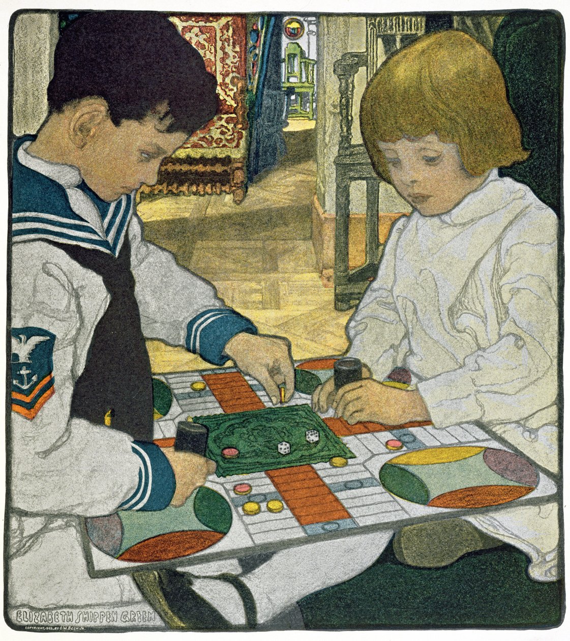 En regnfuld eftermiddag af Elizabeth Shippen Green