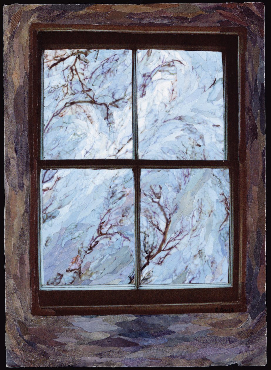 You Would Get on a Plane for Me, 2001 (papirmosaikcollage) af Ellen Golla