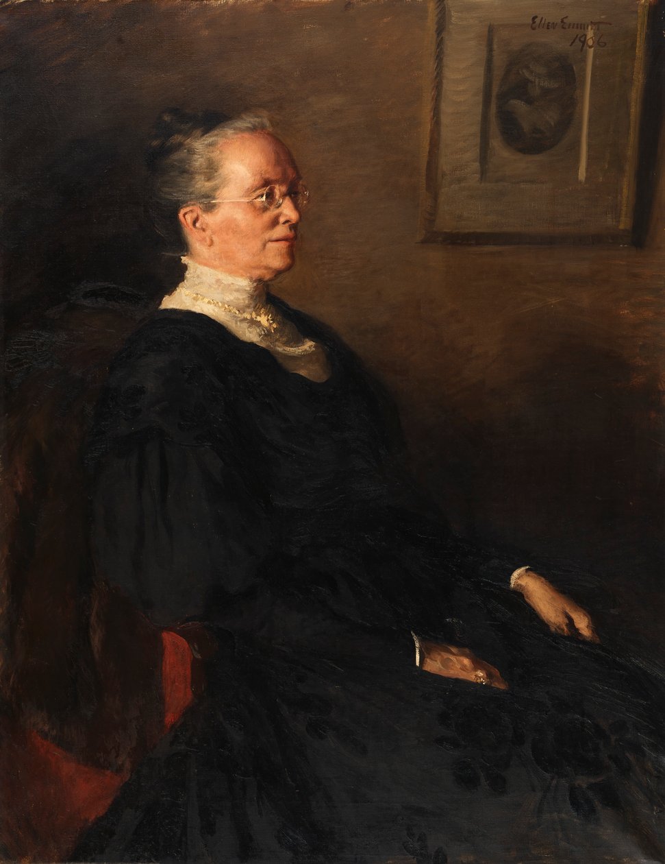 Fru Benjamin Franklin Goodrich, 1906. af Ellen Emmet Rand