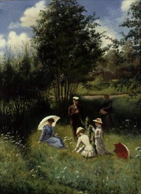 Plukker blomster af Ellen Jolin