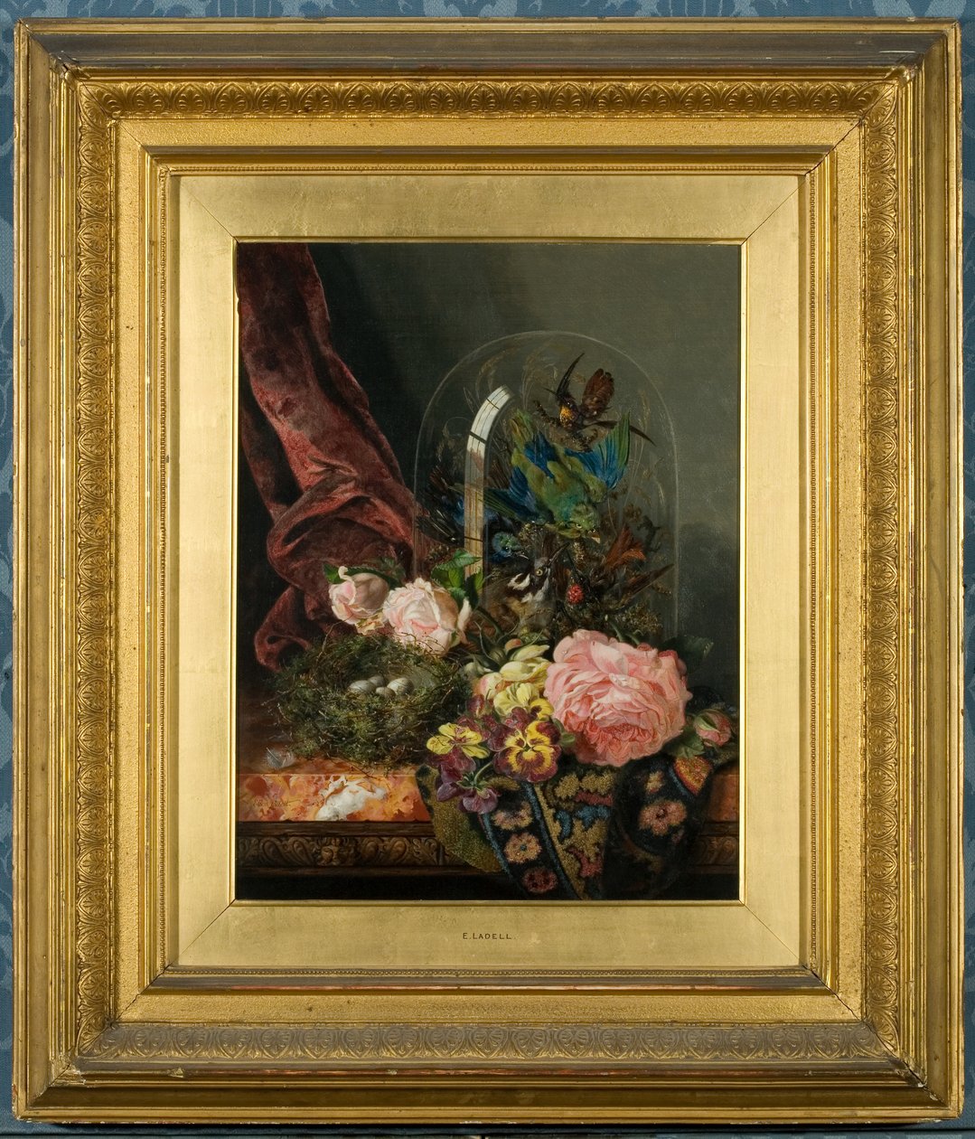 Roses and Still Life (olie på lærred) af Ellen Ladell