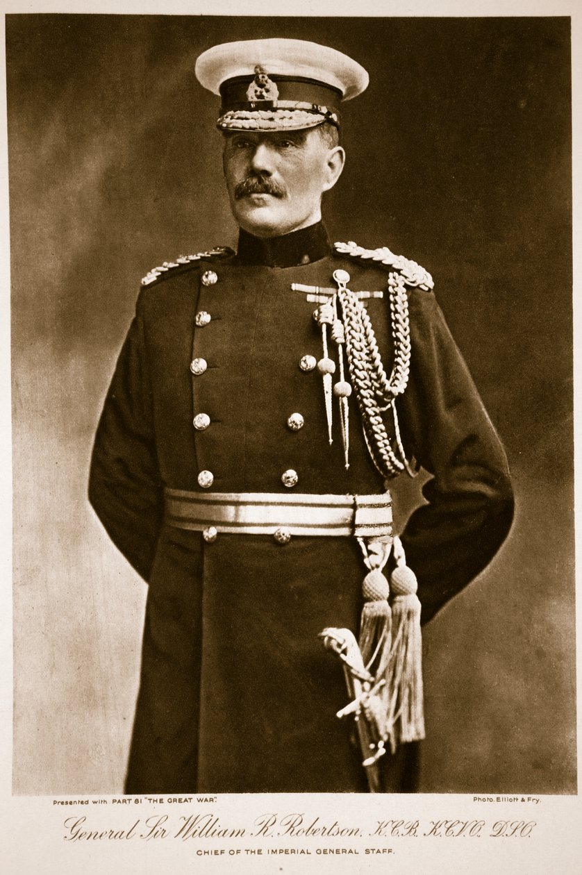 General Sir William R. Robertson, K.C.B., K.C.V.O., D.I.O., 1914-19 af Elliott und Fry Studio