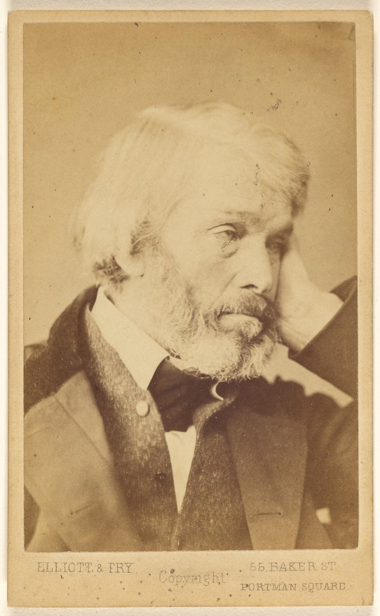 T[homas] Carlyle (1795 - 1881) af Elliott and Fry