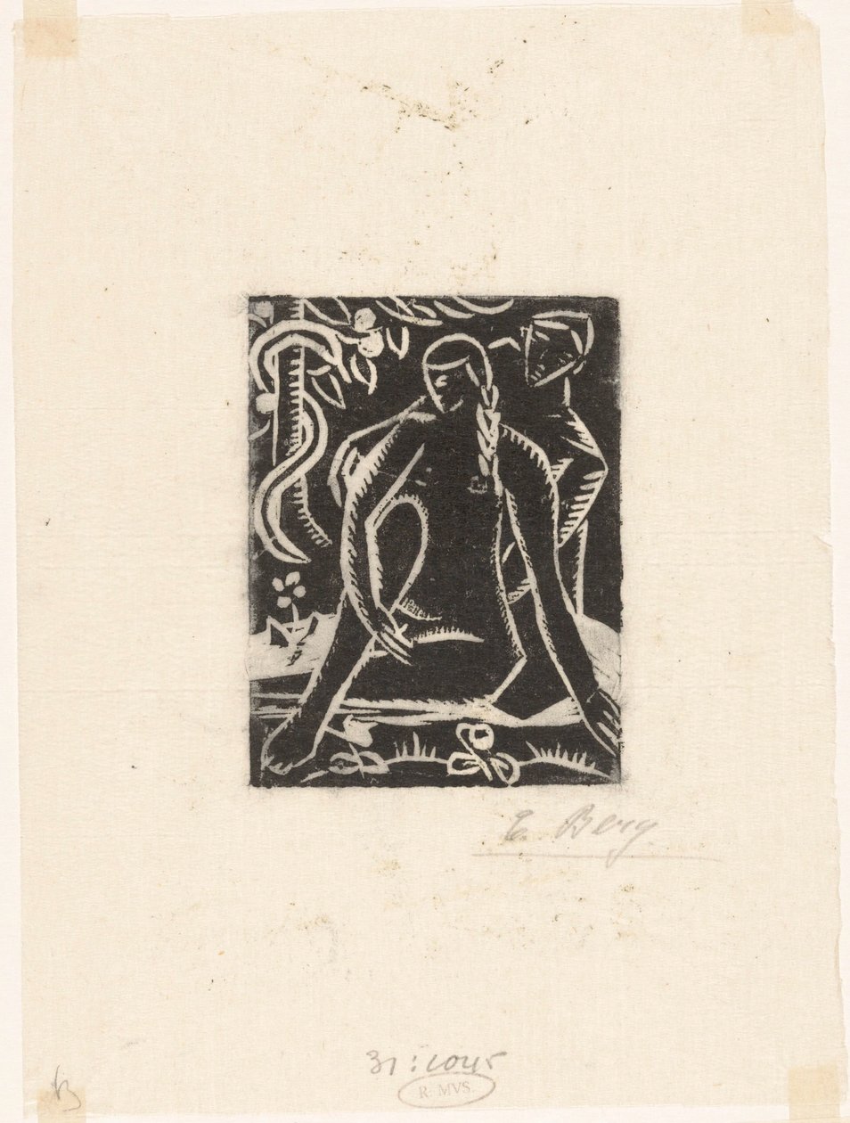 Adam og Eva af Else Berg (signed by artist)