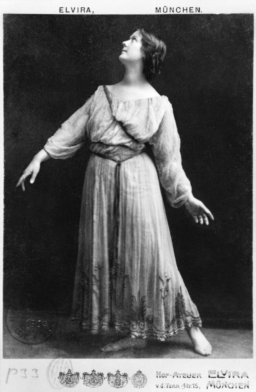 Isadora Duncan (1877-1927) c.1903-04 af Elvira Studio