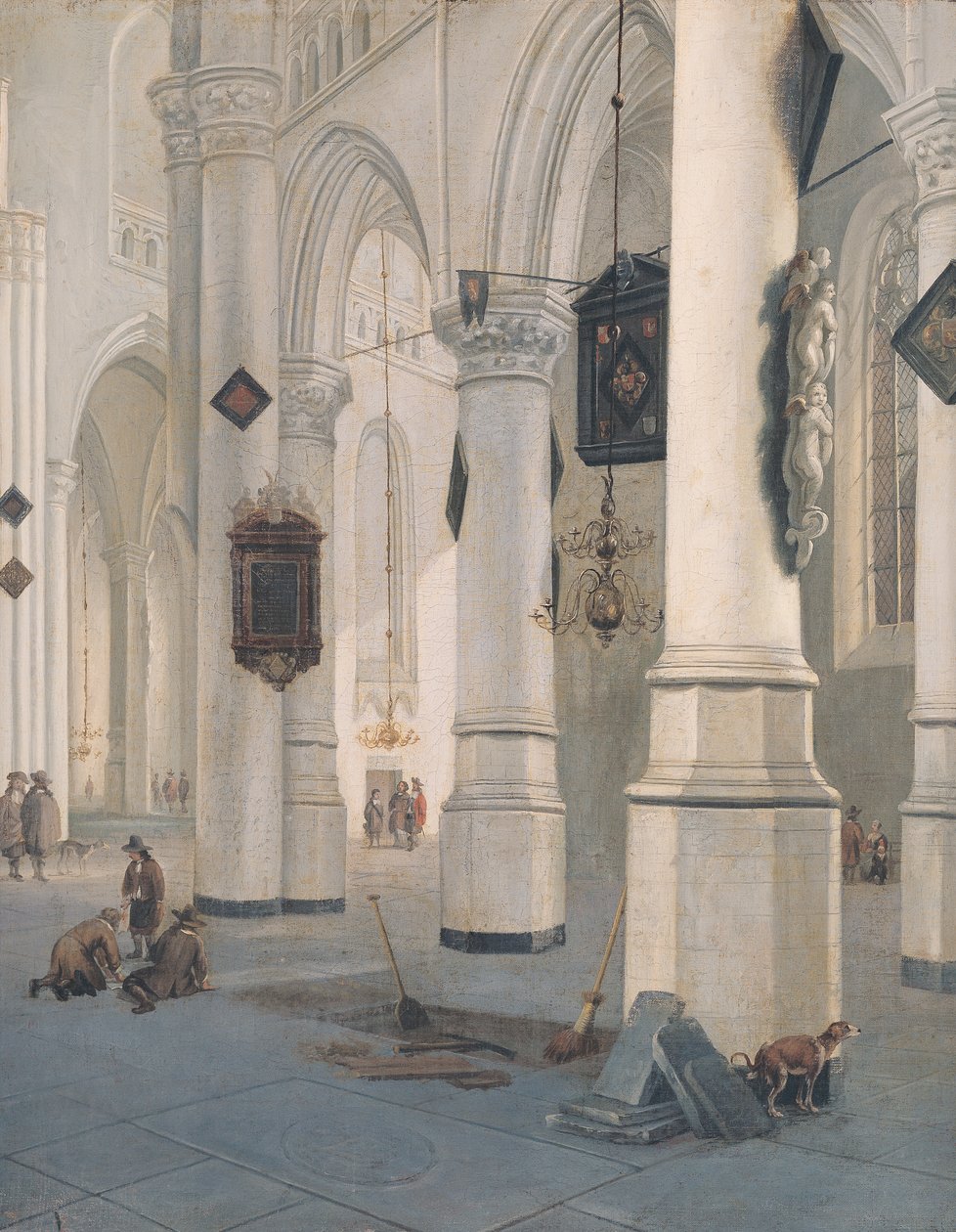 Kirkens interiør af Emanuel de Witte